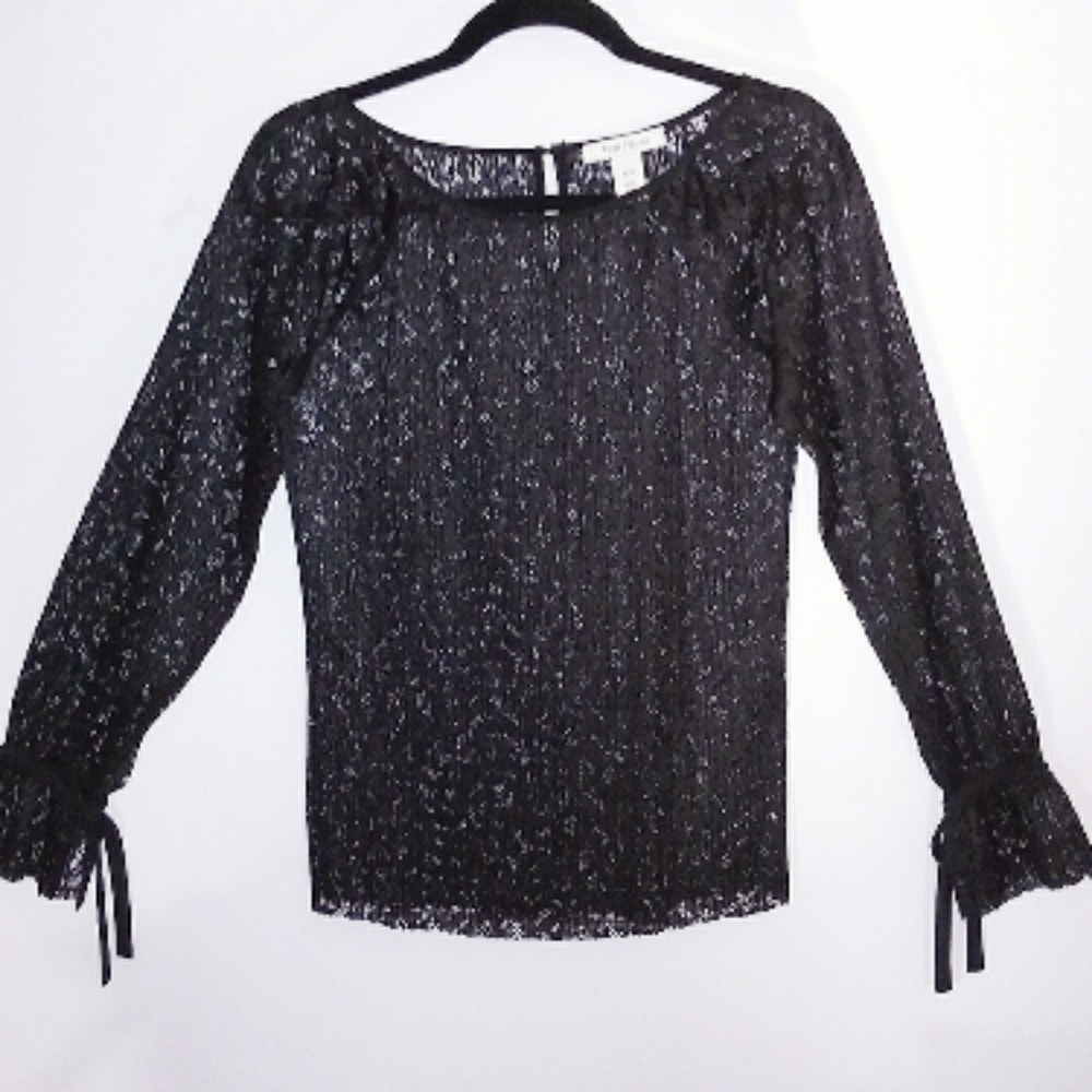 NWOT WHBM Lace Shell Sheer Top Size XXS